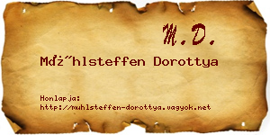 Mühlsteffen Dorottya névjegykártya